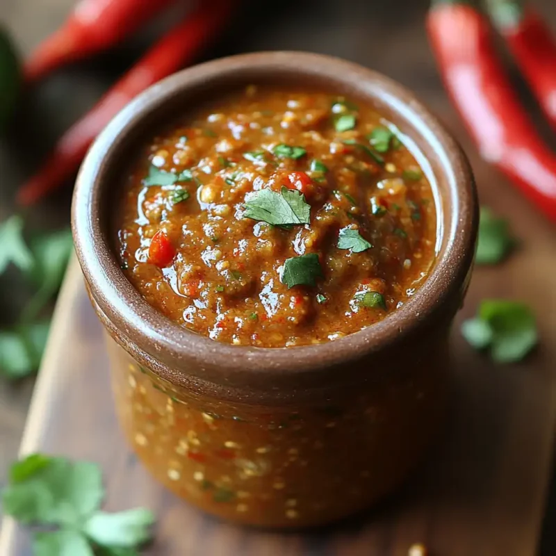 A vibrant bottle of Mexican hot sauce surrounded by fresh chili peppers, garlic, and lime, showcasing its bold and authentic flavors.